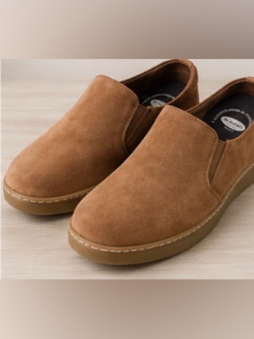 Dr. Scholl's Women's Tan Suede Slip-On Mules